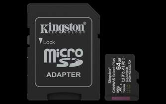 TARJ. MEM. KINGSTON CANVAS 64 GB   ADAPTADOR