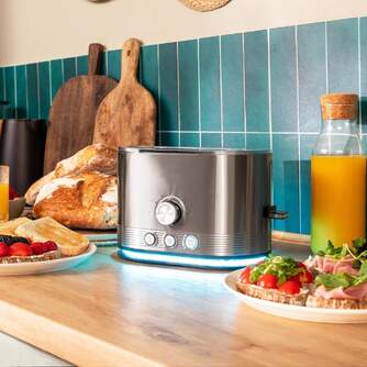 TOST. CECOTEC SHINE%%%amp;TOAST 2R CORTO INOX 850W 3285