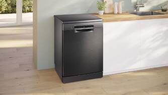 LVJ. BOSCH SMS4EMC06E 6P 42dBA 3%%%#170;B DSP BLACK INOX