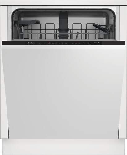 Lavavajillas Integrable Beko DIN36420AD - E, 60cm, AutoDose, 14 Servicios, 3ª Bandeja, Blanco