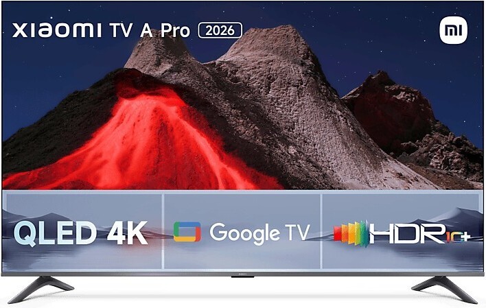 TV Xiaomi 55" QLED A Pro 2026 - 4K Ultra HD, Google TV, Dolby Atmos, 10W, HDR10+