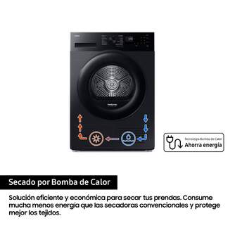 SECADORA SAMSUNG DV90DG52A0ABEC 9K BC DSP NEGRO