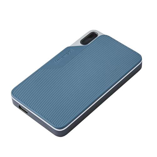 Disco Duro SSD Intenso - 500 GB, Azul, USB 3.2, 500 MB/s