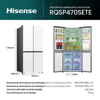 FRI. HISENSE RQ5P470SETE 179x80 4P NF CRISTAL BCO
