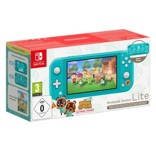 Consola Nintendo Switch Lite Edición Turquesa + Animal Crossing New Horizons