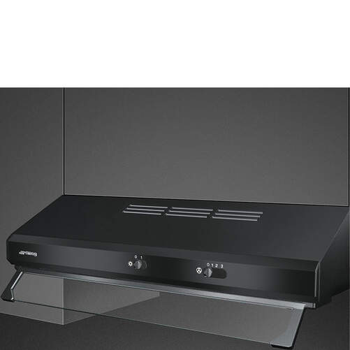 Campana Extractora Smeg KSEC61NE3 - 315 m3/h, 72 dB, 60 cm, Negro