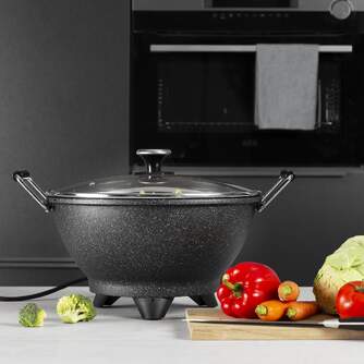 WOK PRINCESS 162389 30CM 1400W 7L NEGRO