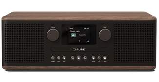 Cadena Pure Classic C-D6 C - Radio, DAB+, FM, Bluetooth, 2 Altavoces, Café, Negro