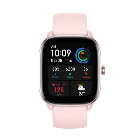 Amazfit GTS 4 Mini Rosa - 1.65", 120 Modos Deportivos, GPS, 5ATM, OX, Sueño, PAI, Mini Apps