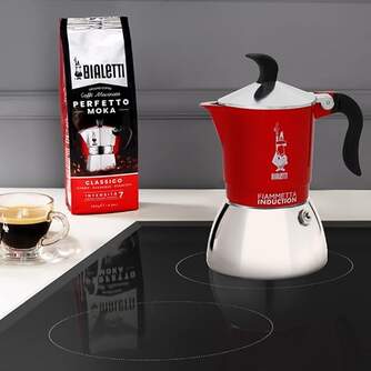 CAFET. ITALIANA BIALETTI FIAMMETTA INDUCTI RED 2T