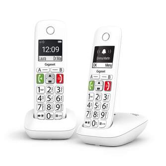 TELEFONO DECT GIGASET E290 BLANCO DUO