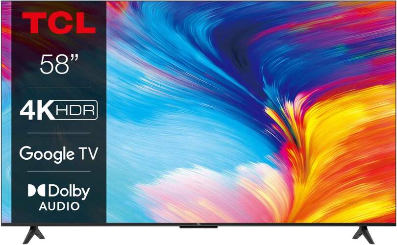 TV 58" TCL 58P635 - UHD 4K, Dolby Audio, Game Master, HDR10, Google TV, HDMI 2.1, ALLM