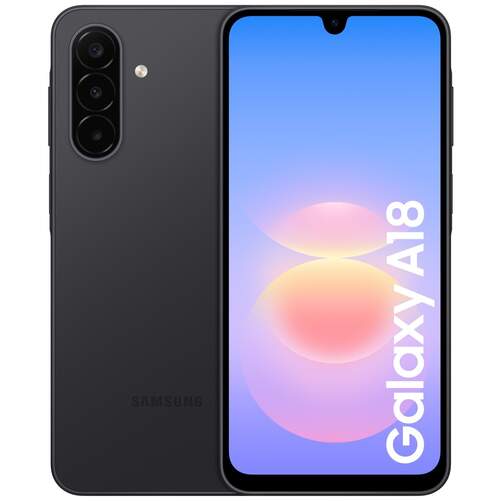 Samsung Galaxy A18 4/128 GB Negro - Pantalla 6,7" AMOLED, 5000mAh, Triple c&aacute;mara 50 MP