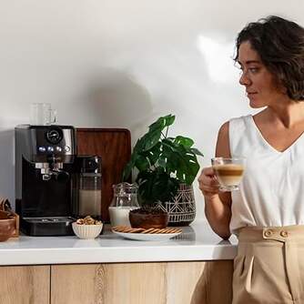 CAFET. CECOTEC STEEL PRO LATE 20BAR LECHE 1985