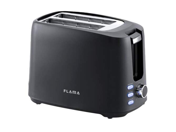Tostadora Flama 945FL - 2 ranuras cortas, 750 W, Negro