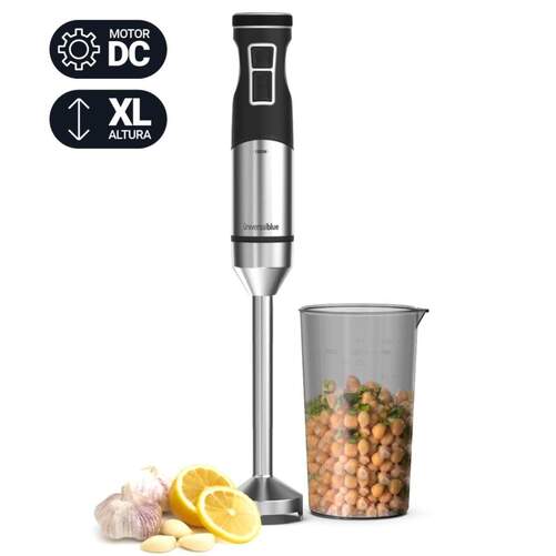 Batidora Universal Blue Twisty 7150XL - 1500 W, DC, 9 Velocidades, Pie XL, Negro, Inox