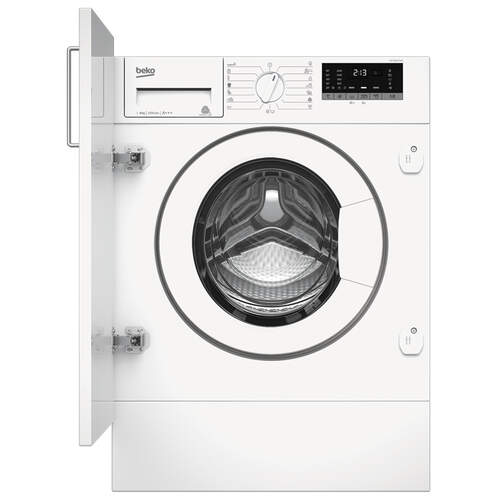 Beko WITV8612XW0 Lavadora Integrable 8kg Clase C -  1200r, 15 Programas, OptiSense, AquaWave