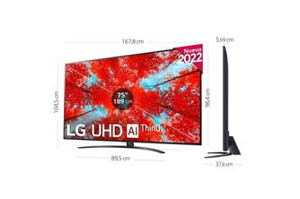 TV LG 75%%%quot; 75UQ91006LA UHD STV ALFA5 WEB22 MAGICREM