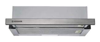 Campana Telescópica Hoover HHT6300/2X/1 - Clase B, 60cm, 330m3/h, 2 Velocidades, Inox