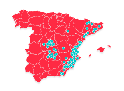 Mapa zonas de instalación