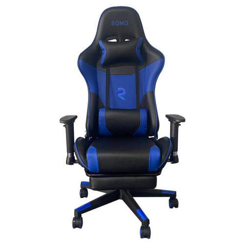 Silla Gaming Romo Ro Galaxy Azul - Anti vuelco, peso máx 170 kg, ajuste altura y inclinable