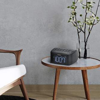 RADIO RELOJ SANGEAN RCR-24 AM/FM NEGRO