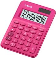 Calculadora Casio MS-7UC-GN Rosa - 10 dígitos, Batería LR54