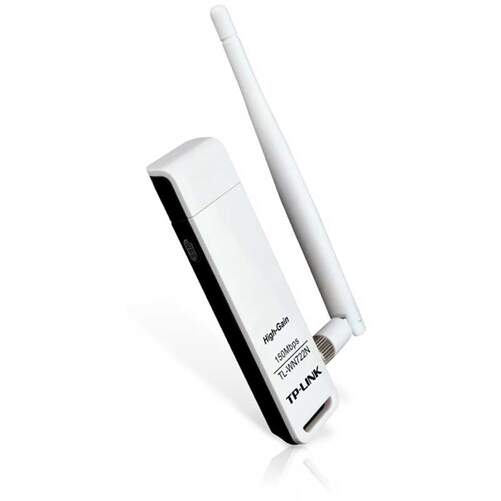 Adaptador USB TP Link TL-WN722N WL - 150 Mbps, WLAN, USB tipo A 2.0