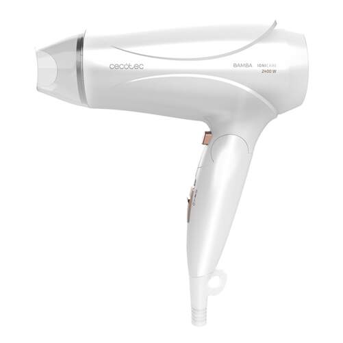 Secador Cecotec Bamba IoniCare 5400 Power&Go - 2400W, 2 Velocidades-Temperaturas, Blanco