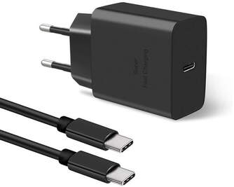 CARGADOR SAMSUNG 1XUSB C DE 45W CABLE USB C NEGRO