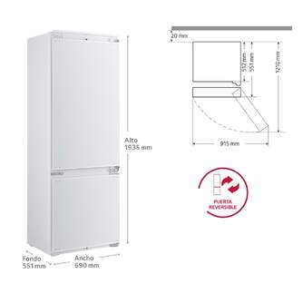 FRICOM. LG CCJ7396SCHQ 193,5x69 INTEG
