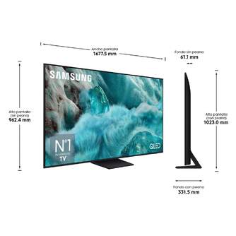TV SAMSUNG 75%%%quot; TQ75Q7F5 UHD QLED SMARTTV IA HDR10 