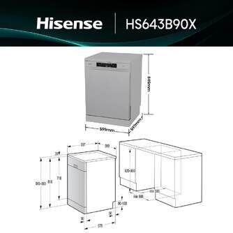 LVJ. HISENSE HS643B90X 6P 3%%%#170;B 44DB INOX