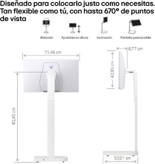 MONITOR LG 32%%%quot; 32G810SAW W SWING 4K MANDO SOPORTE