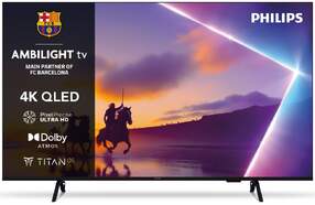 TV Philips 43" QLED 43PUS8400 - 4K Ultra HD, Smart TV, Ambilight, Titan OS, 20 W, Bluetooth, HDR10+