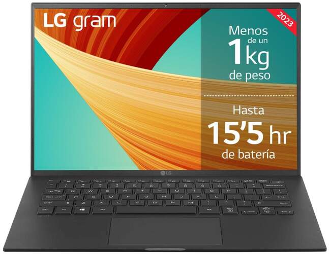 Ordenador Portátil LG Gram 14ZB90R-G.AA75B - 14", Intel i7-1360P (13Gen), 16/512GB, W11H, 0.999kg