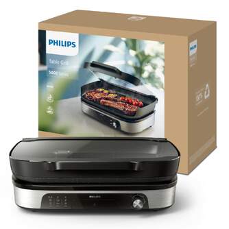 ASADORA PHILIPS HD6212/90 47X3X36,3CM TAPA SMOKER