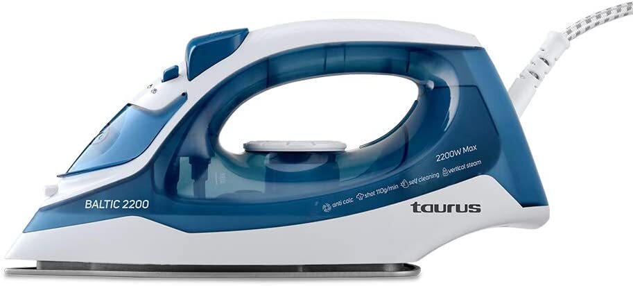 Plancha Taurus Baltic 2200 - 2200W, Golpe Vapor 110gr, Antical, Suela Silver