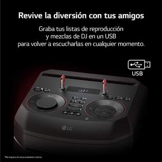 ALTAVOZ LG XBOOM RNC7 450W DJ FM/DAB  BT 2XUSB