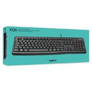 Teclado Logitech K120 - QWERTY, USB, OEM, Cable 1.5m