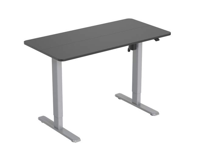 Mesa de escritorio el&eacute;ctrica Equip Gris - Altura regulable para usarse de pie, 120 x 60 cm