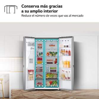 FRI. LG GSLV71PZTD 179x91 635L INOX DISP S/TOMA