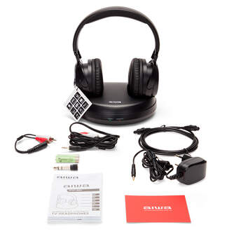 AURICULARES AIWA TV RF WHF-930D DIGITAL BLACK