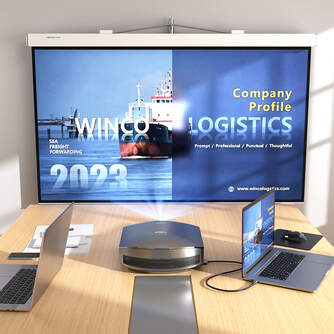 CABLE SILVER HT LOGAN 4  CONNECT USB C A HDMI