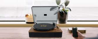 GIRADISCOS ESTEREO MUSE MT-106BT MADERA