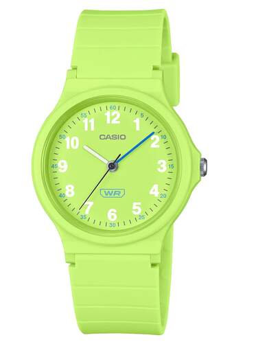 Reloj Casio Collection Mujer LQ-24B-3BEF - Esfera analógica resistente al agua, correa verde