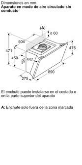 CAMP. BOSCH DWK91LT60 90CM 1007m3h A 