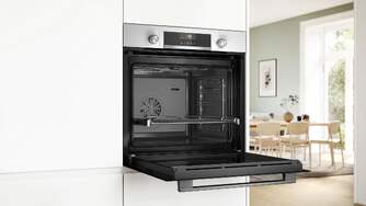 HORNO BOSCH HBG536EW3 71L AQUACLEAN LCD BCO