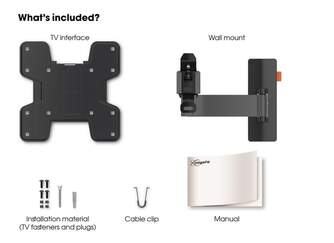 SOPORTE TV VOGEL%%%#39;S WALL 3125 FULL MOTION 19%%%quot; 43%%%quot;