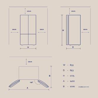 FRI. ARTICA AFEA17783F474I 177X84 4P NF INOX DSP